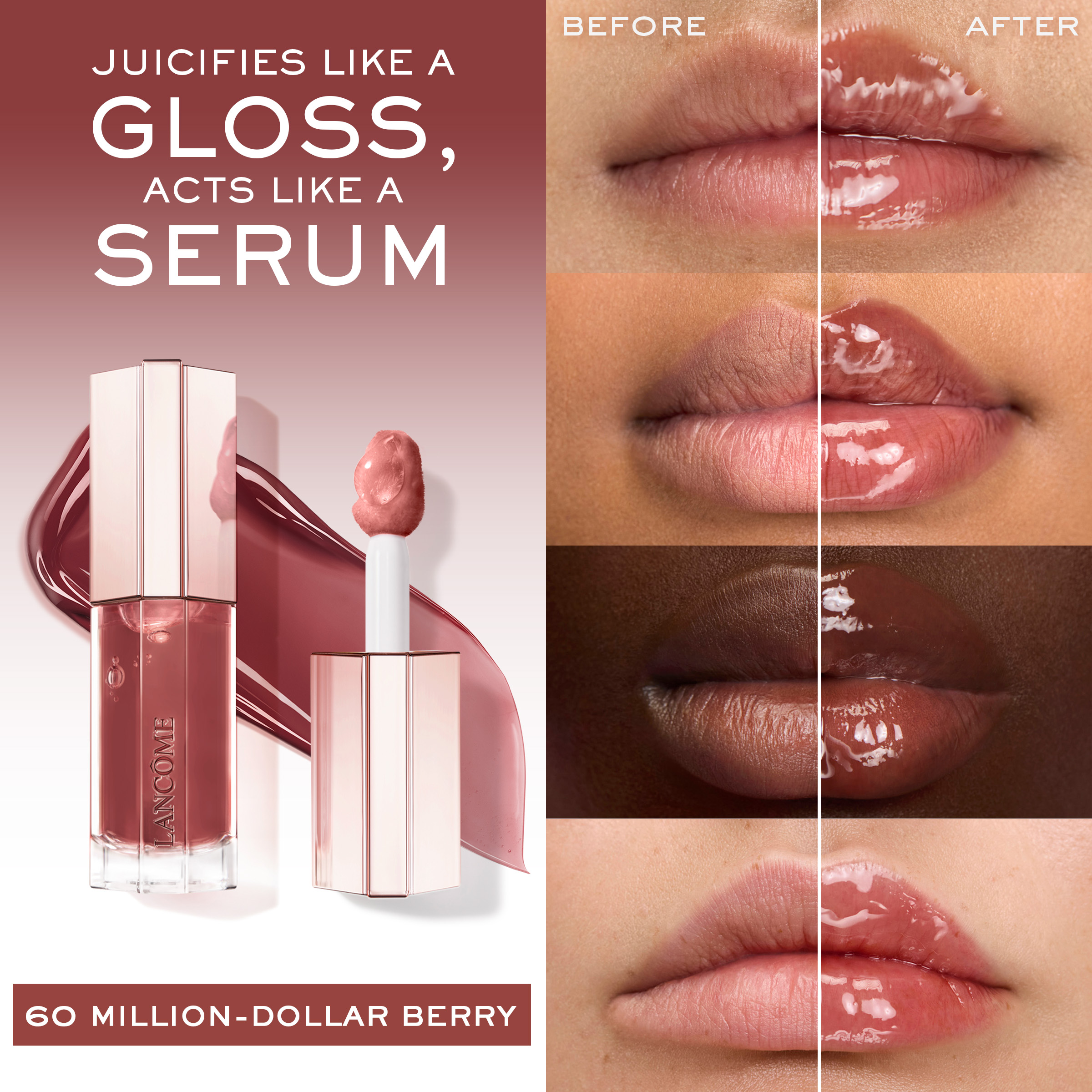 [6colors] Lancome Lip Idole Juicytreat Lip Oil Gloss 0. 28 fl. oz.(8.5ml) - Image 9 of 17