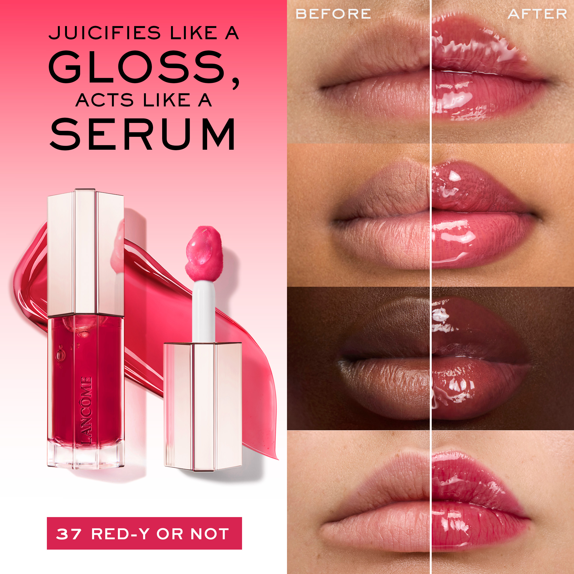 [6colors] Lancome Lip Idole Juicytreat Lip Oil Gloss 0. 28 fl. oz.(8.5ml) - Image 11 of 17
