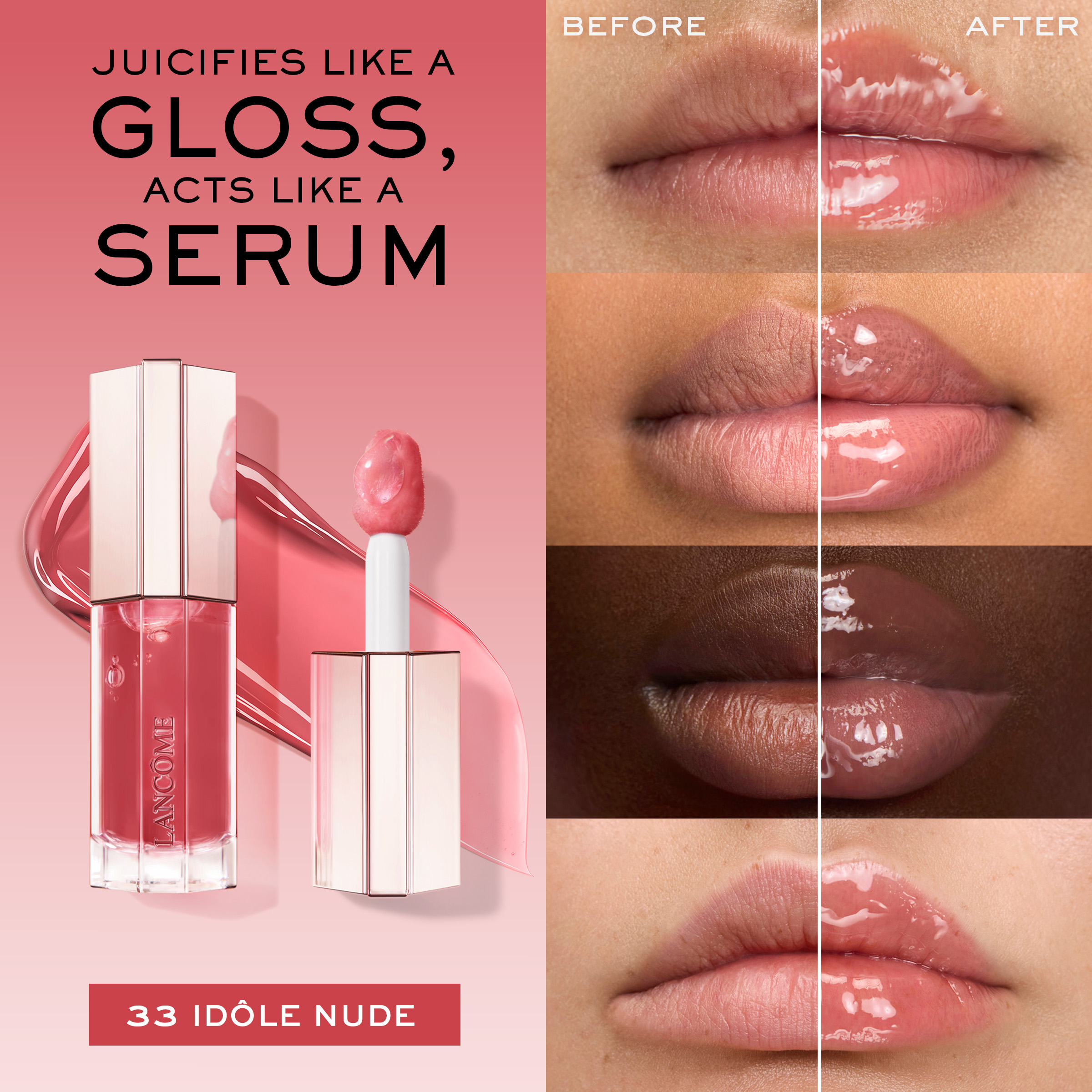 [6colors] Lancome Lip Idole Juicytreat Lip Oil Gloss 0. 28 fl. oz.(8.5ml) - Image 8 of 17