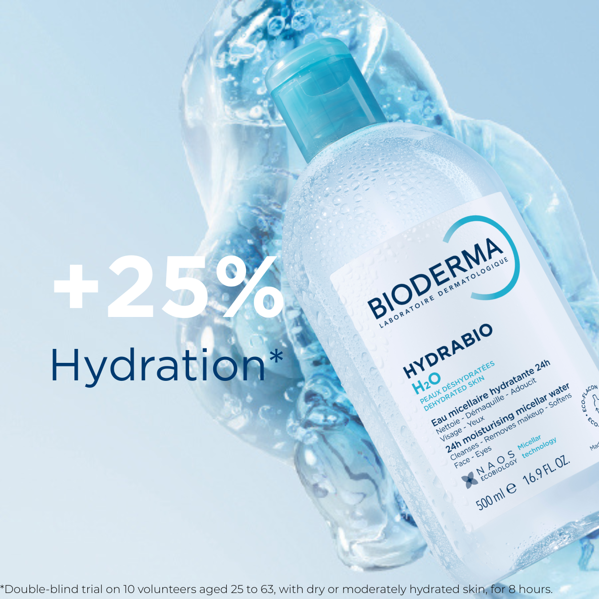 Bioderma Hydrabio H2O 16.9 fl. oz.(500ml) - Image 4 of 11