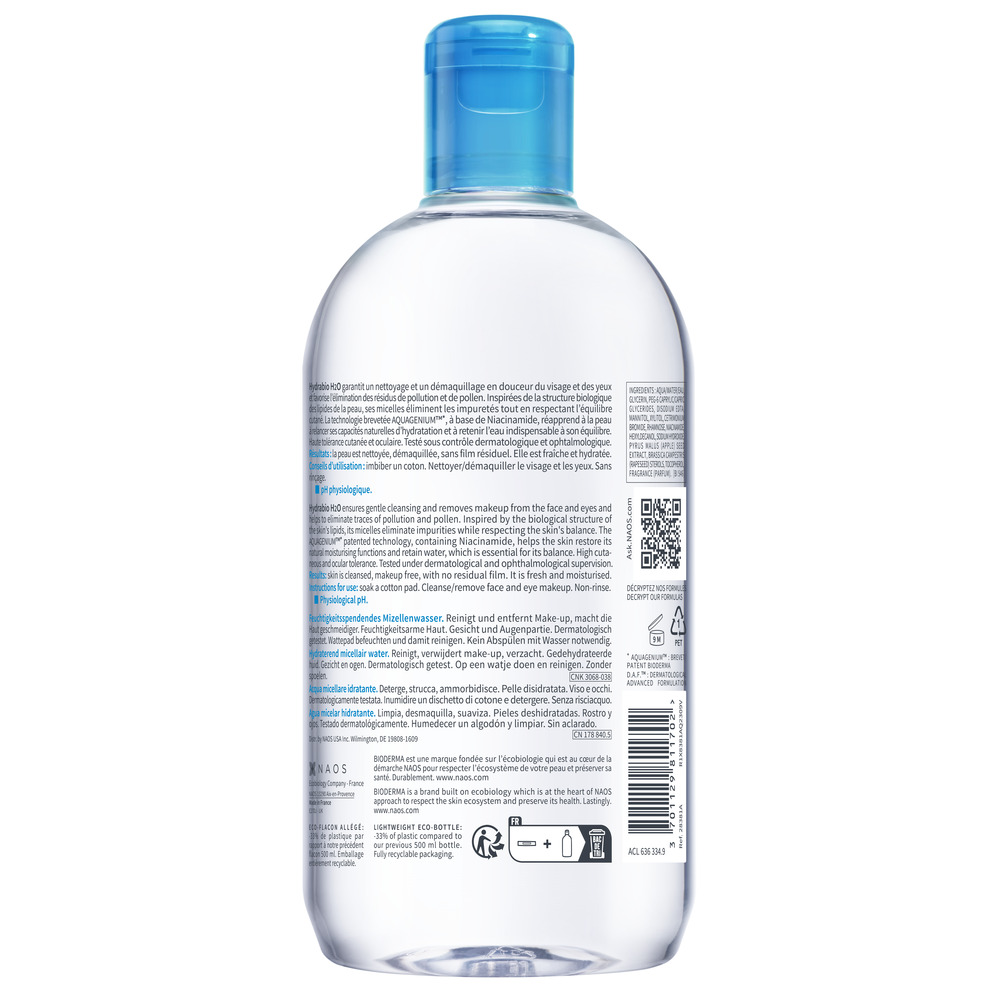 Bioderma Hydrabio H2o 16.9 fl. oz.(500ml) - Image 2 of 2