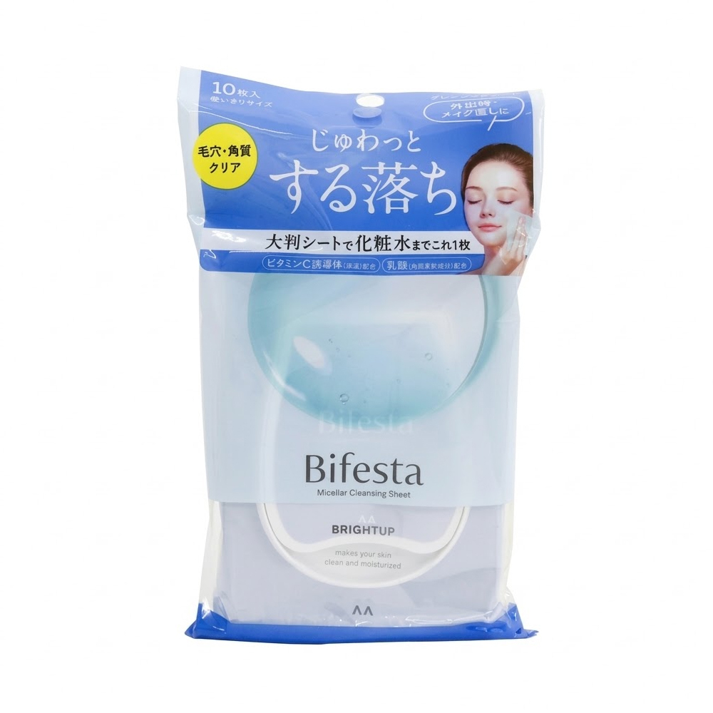 [2types] Bifesta Micellar Cleansing Sheet x 10sheets