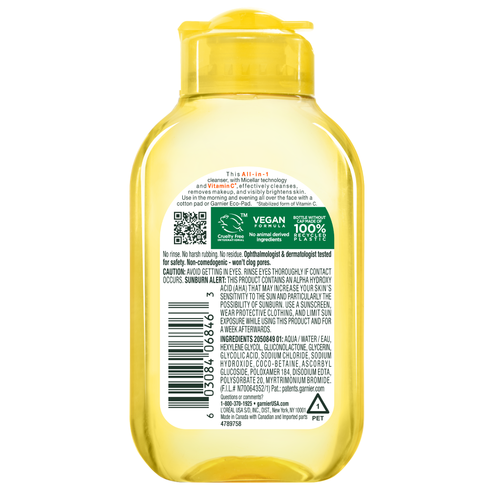 Garnier Vitamin C Micellar Water 3.4 fl. oz.(100ml) - Image 2 of 2