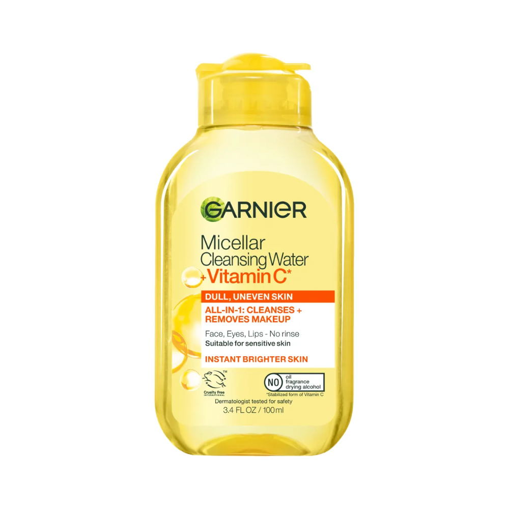 Garnier SkinActive Micellar Makeup Remover with Vitamin C for Dull and Uneven Skin 3.4 fl. oz.(100ml)