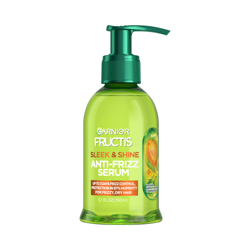 Garnier Fructis Sleek & Shine Anti-Frizz Serum for Frizzy, Dry Hair 5.1 fl. oz.(150ml)