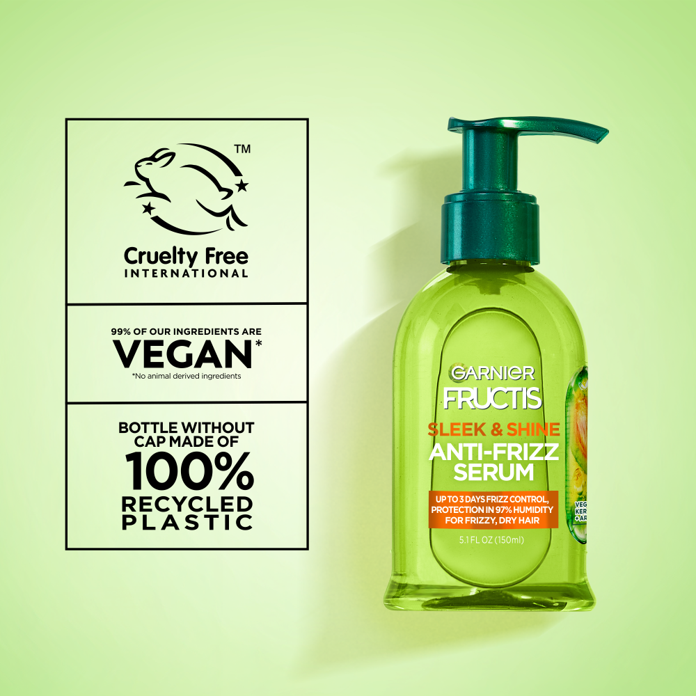 Garnier Fructis Sleek & Shine Anti-frizz Serum For Frizzy, Dry Hair 5.1 fl. oz.(150ml) - Image 8 of 8