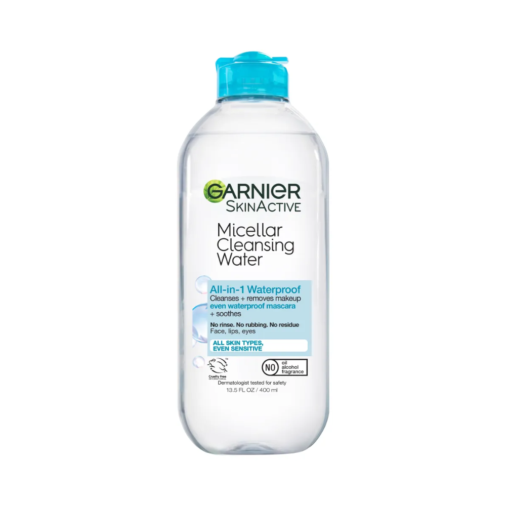 Garnier SkinActive Micellar Cleansing Water, Removes Waterproof Makeup 13.5 fl. oz.(400ml)