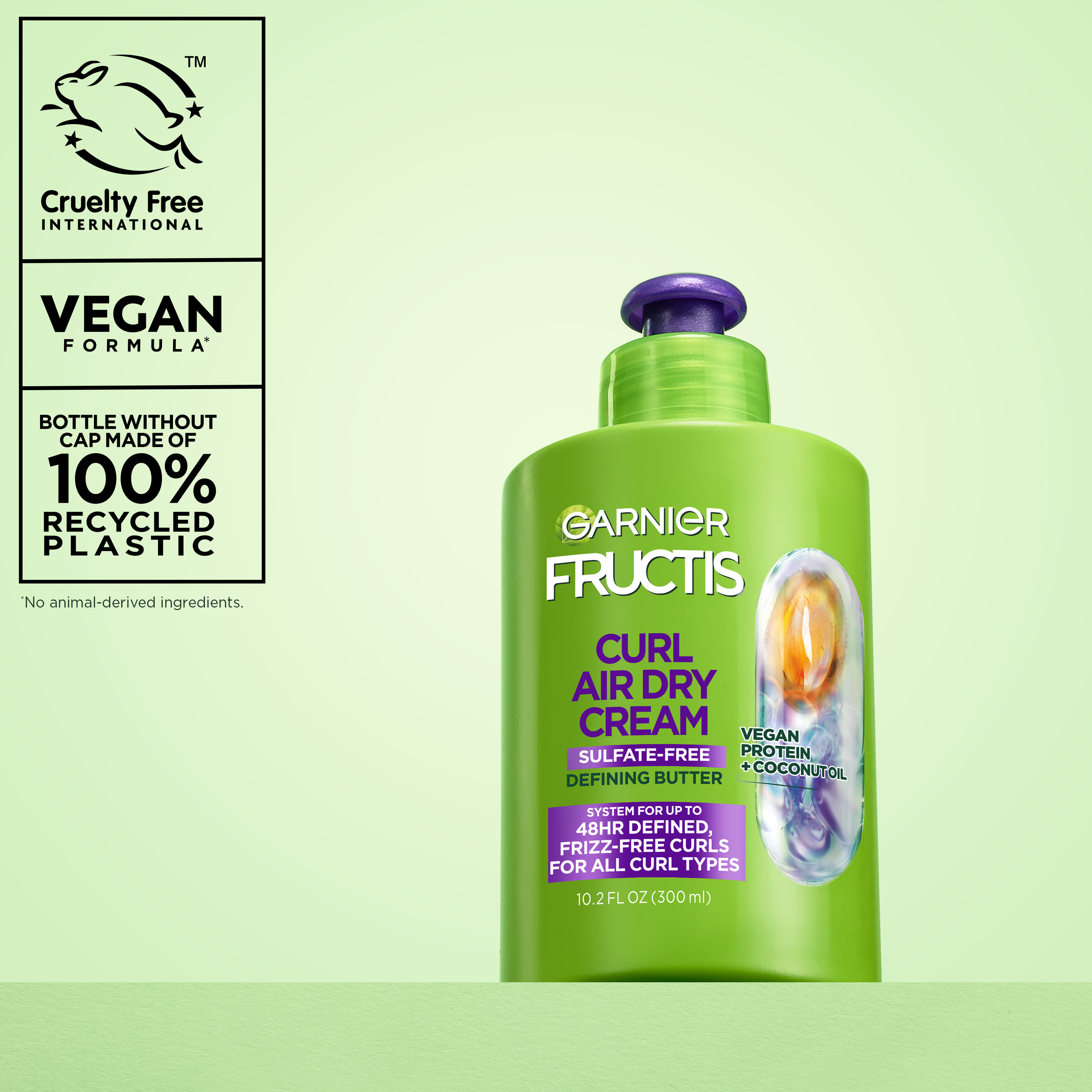 Garnier Fructis Curl Nourish Sulfate-Free Air Dry Butter Cream Leave-In 10.2 fl. oz.(300ml) - Image 7 of 8