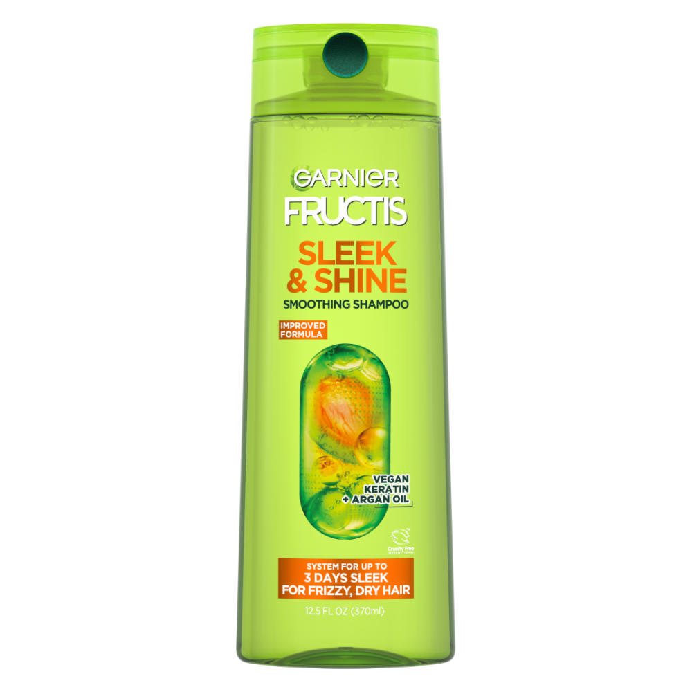 Garnier Fructis Sleek & Shine Smoothing Shampoo For Frizzy, Dry Hair 12.5 fl. oz.(370ml)