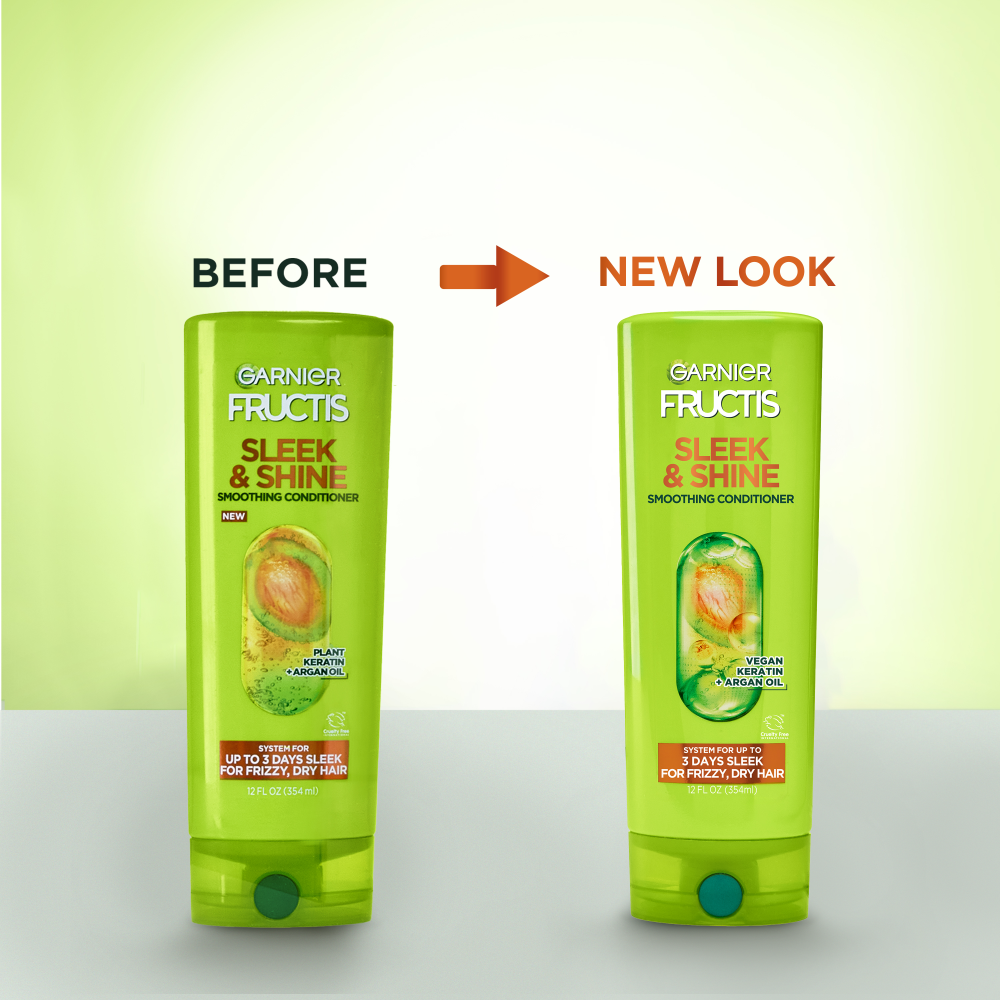 Garnier Fructis Sleek & Shine Smoothing Conditioner For Frizzy, Dry Hair 12 fl. oz.(354ml) - Image 5 of 8