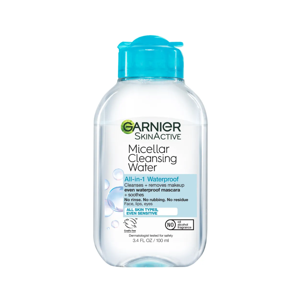 Garnier SkinActive Micellar Cleansing Water and Waterproof Makeup Remover 3.4 fl. oz.(100ml)