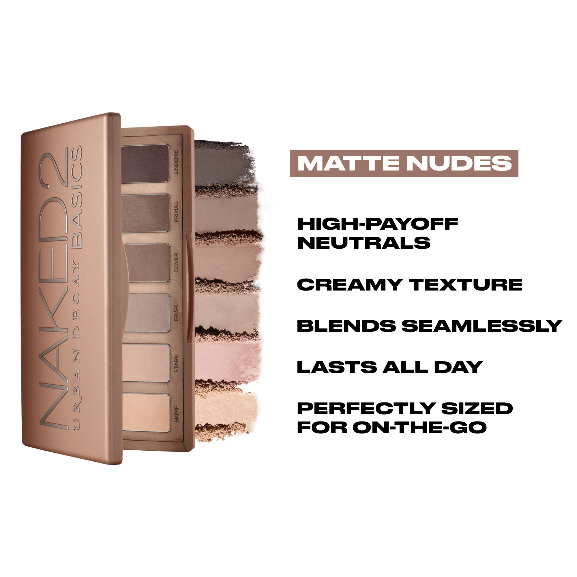 Urban Decay Naked2 Basics Matte Eyeshadow Palette 0.21 oz.(6g) - Image 6 of 8