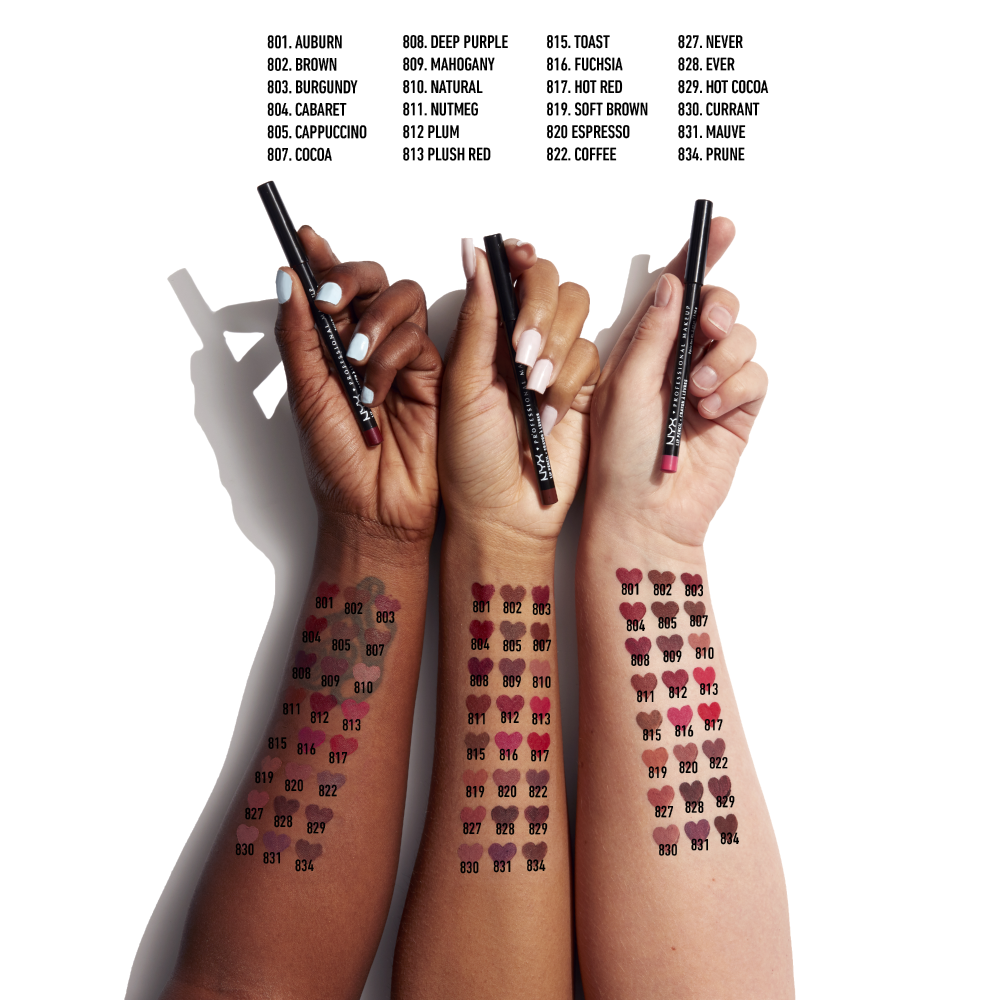 [8colors] NYX Professional Makeup Slim Lip Pencil Creamy Lip Liner 0.03 oz.(1.04g) - Image 17 of 18