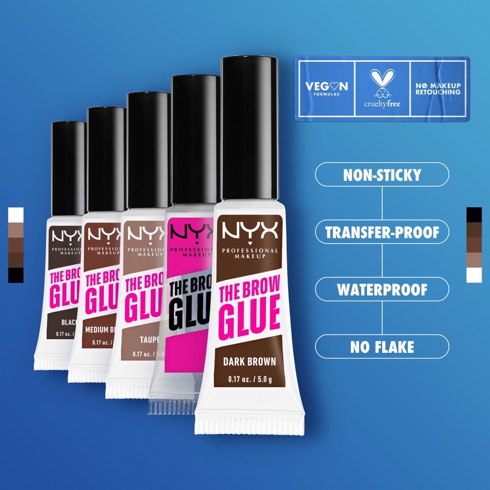 [5colors] NYX Professional Makeup The Brow Glue Instant Styler 0.17 oz.(5g) - Image 19 of 23