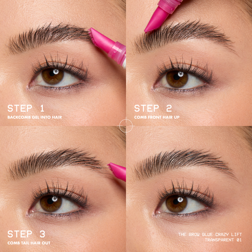 NYX Professional Makeup The Brow Glue- Brow Makeup The Brow Glue Crazy Lift, Clear 0.23 fl. oz.(7ml) - Image 7 of 8