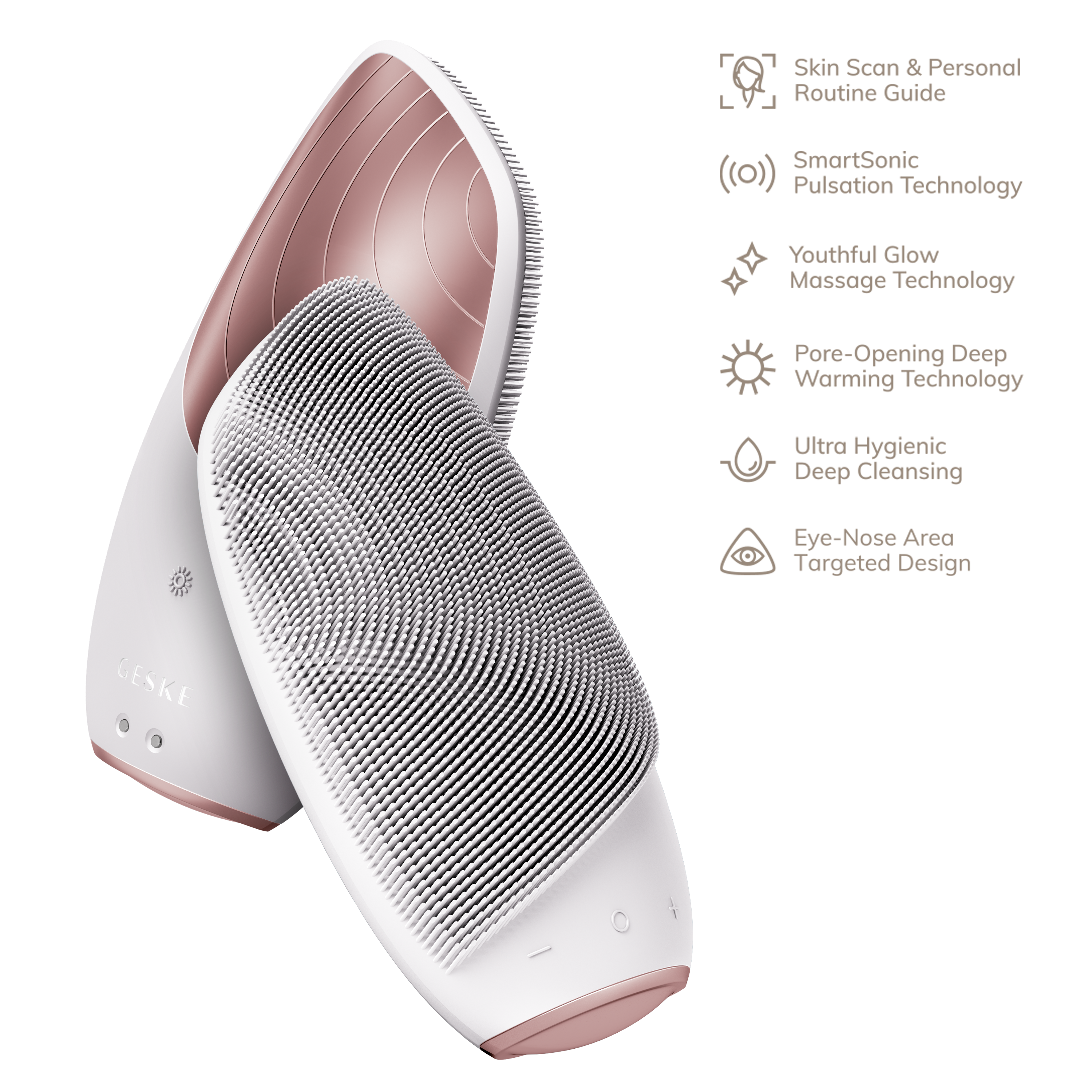 GESKE Sonic Thermo Cleansing Brush 6-In-1 Starlight - Image 2 of 8