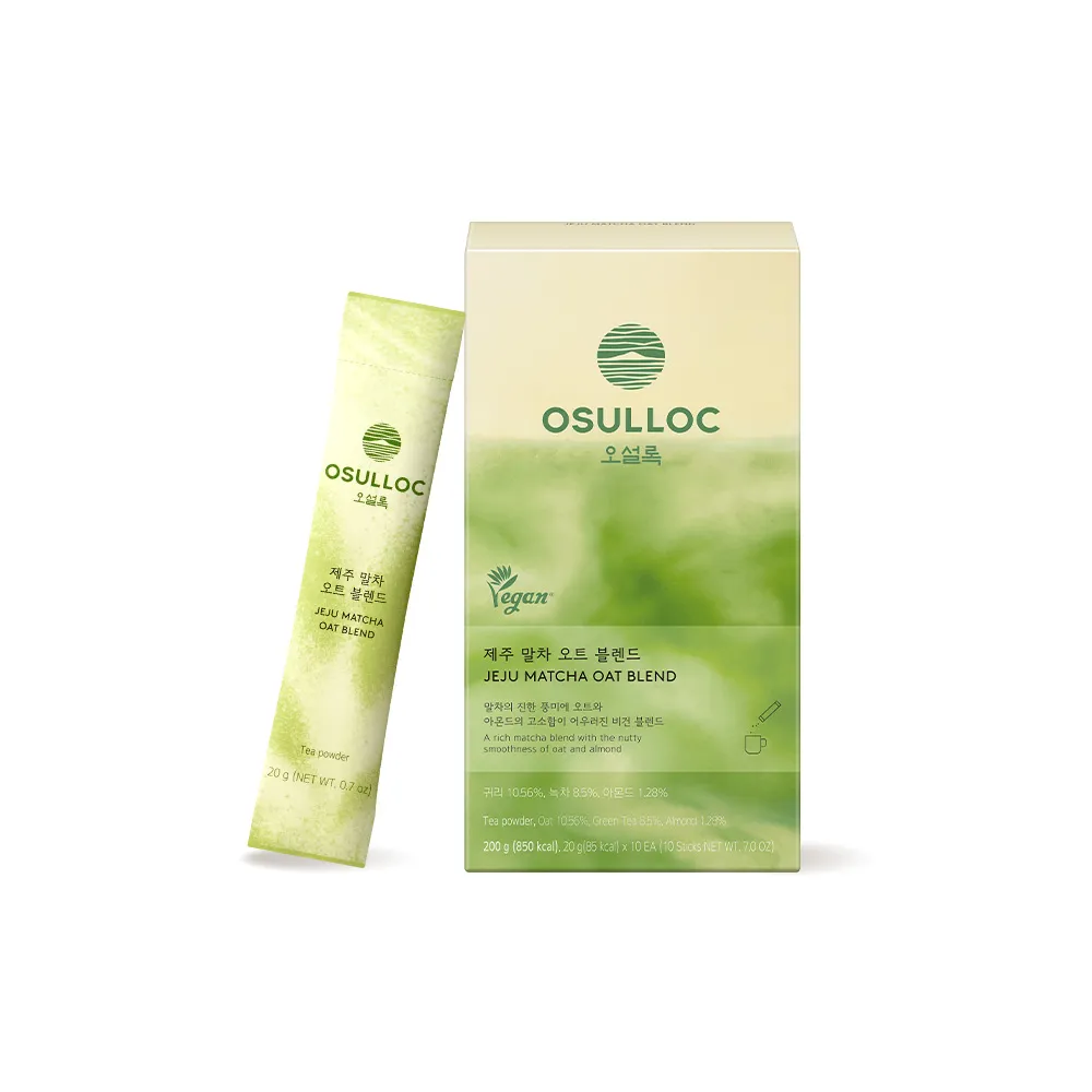 OSULLOC Jeju Matcha Oat Blend 0.7 oz.(20g) x 10ea