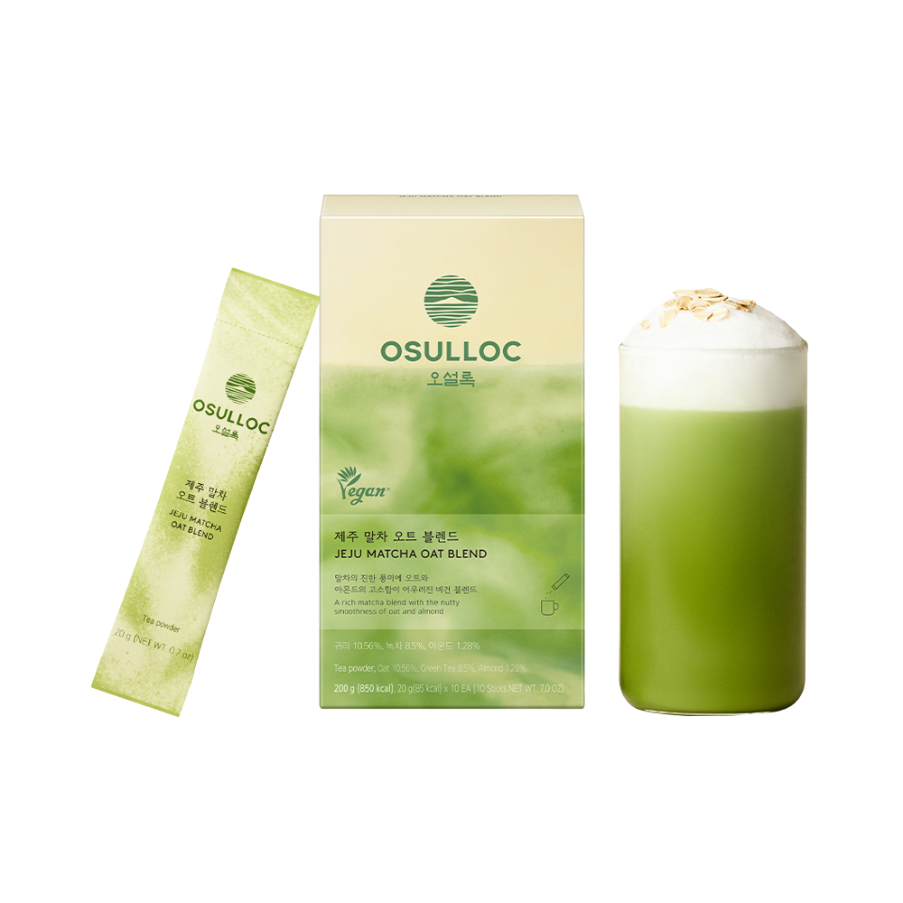 OSULLOC Jeju Matcha Oat Blend 0.7 oz.(20g) x 10ea