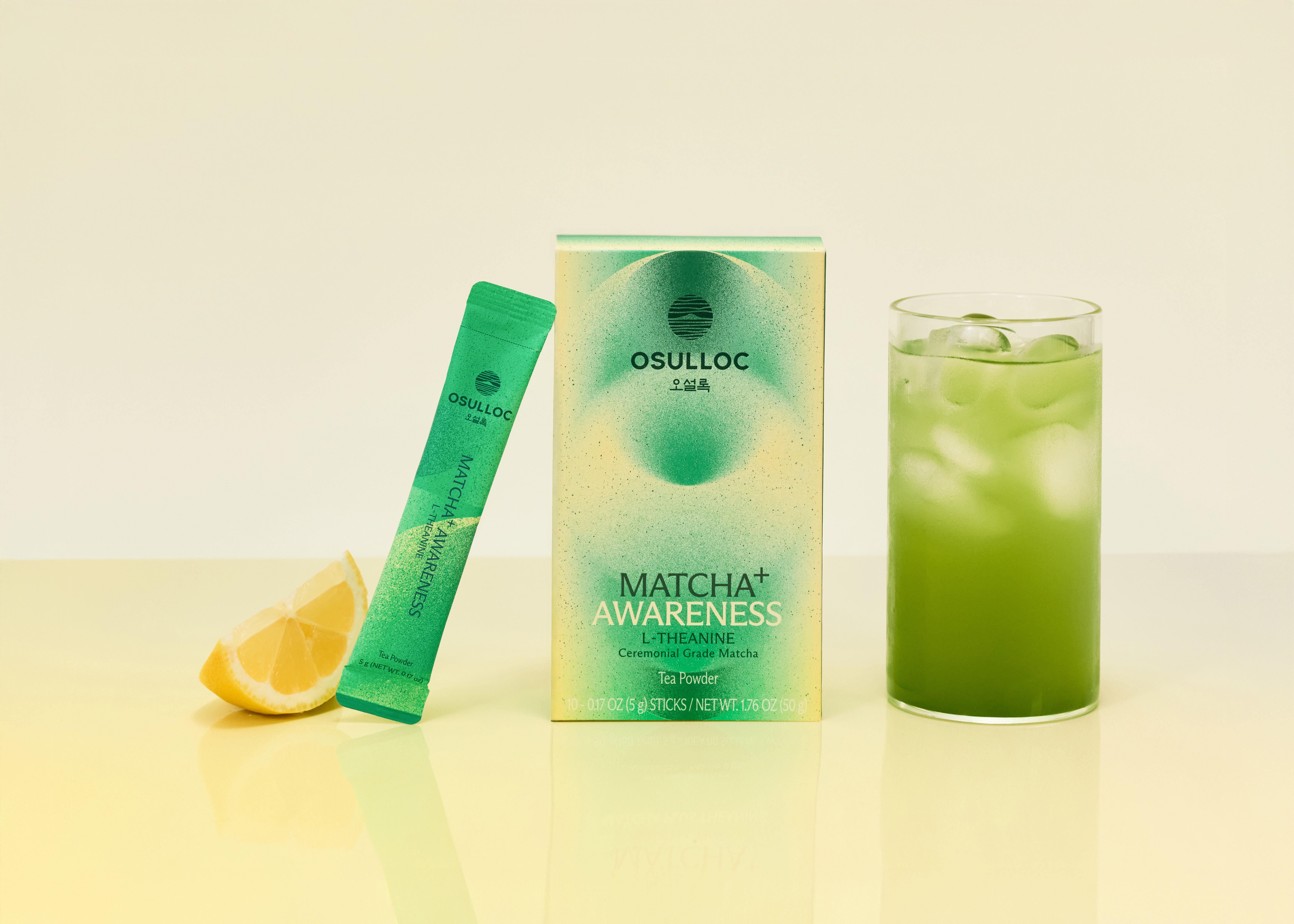 OSULLOC Matcha Plus Awareness Tea Powder 10 Sticks 0.17 oz. (5g) - Image 2 of 5
