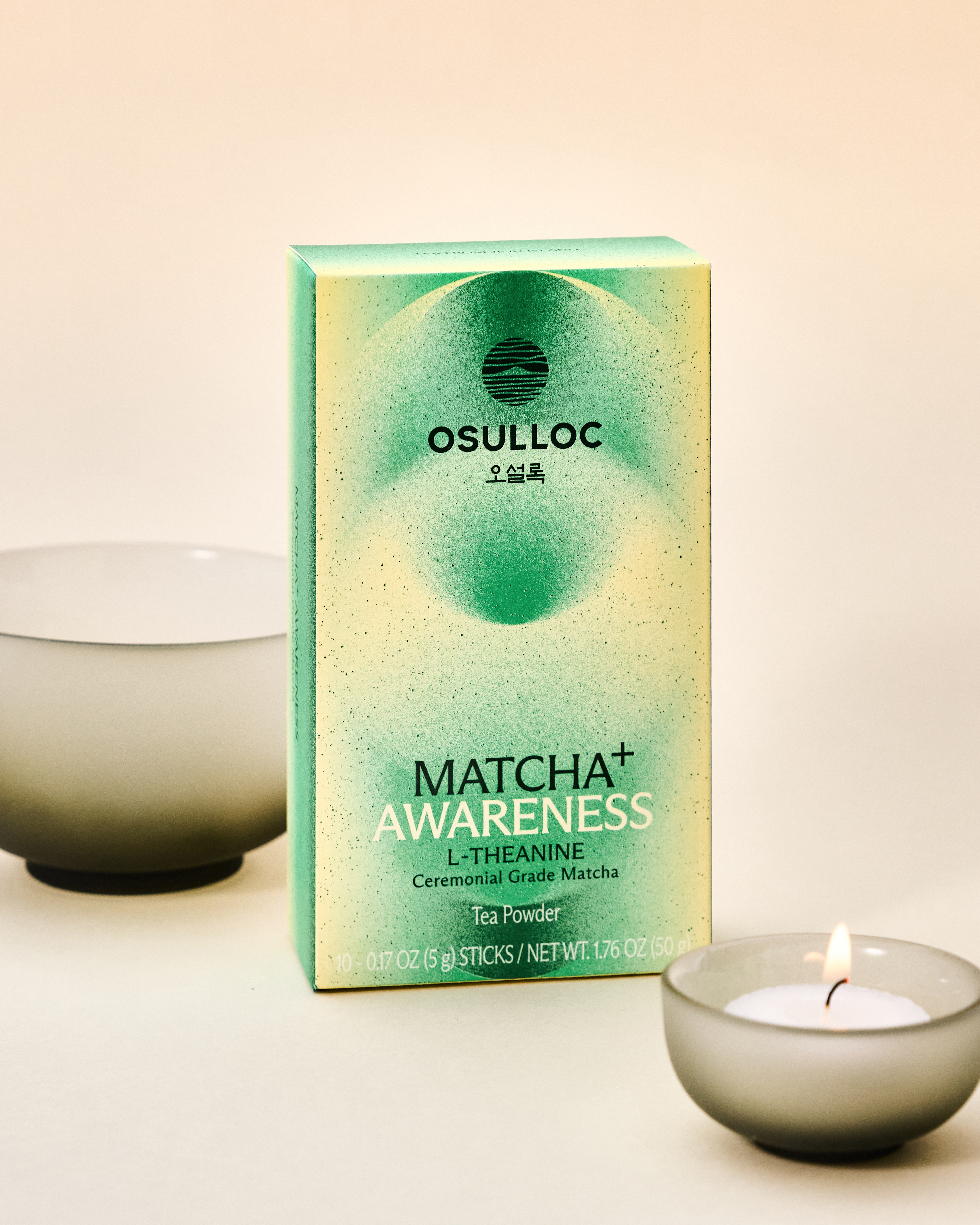 OSULLOC Matcha Plus Awareness Tea Powder 10 Sticks 0.17 oz. (5g) - Image 3 of 5