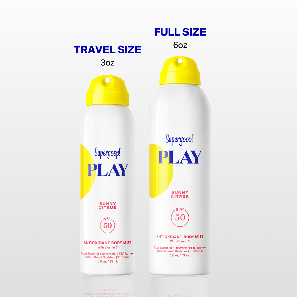 Supergoop! Play Antioxidant Body Mist SPF 50 With Vitamin C 3 fl. oz.(89ml) Sunny Citrus - Image 7 of 12