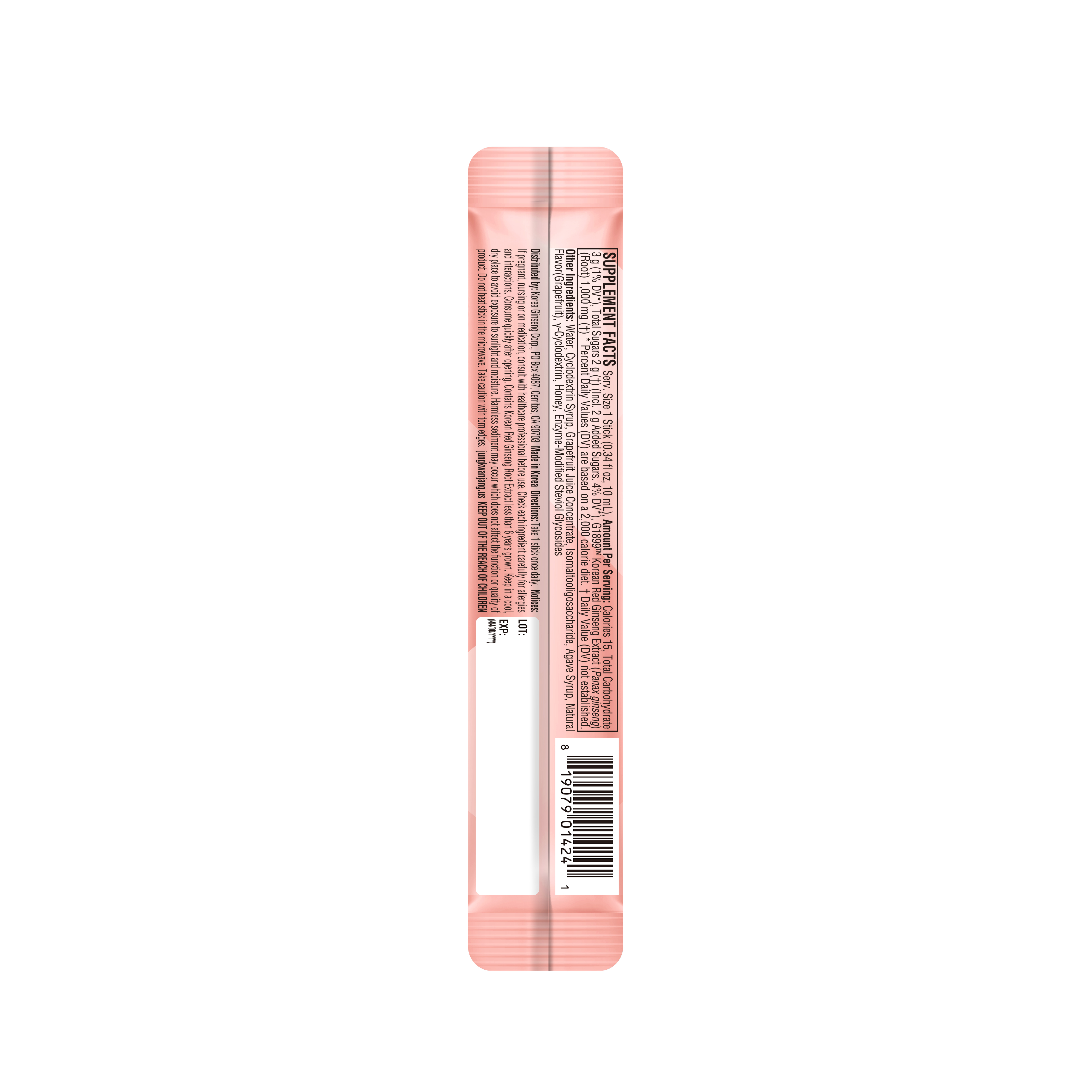 JUNG KWAN JANG Korean Red Ginseng & Grapefruit 0.34 fl. oz.(10ml) - Image 2 of 3