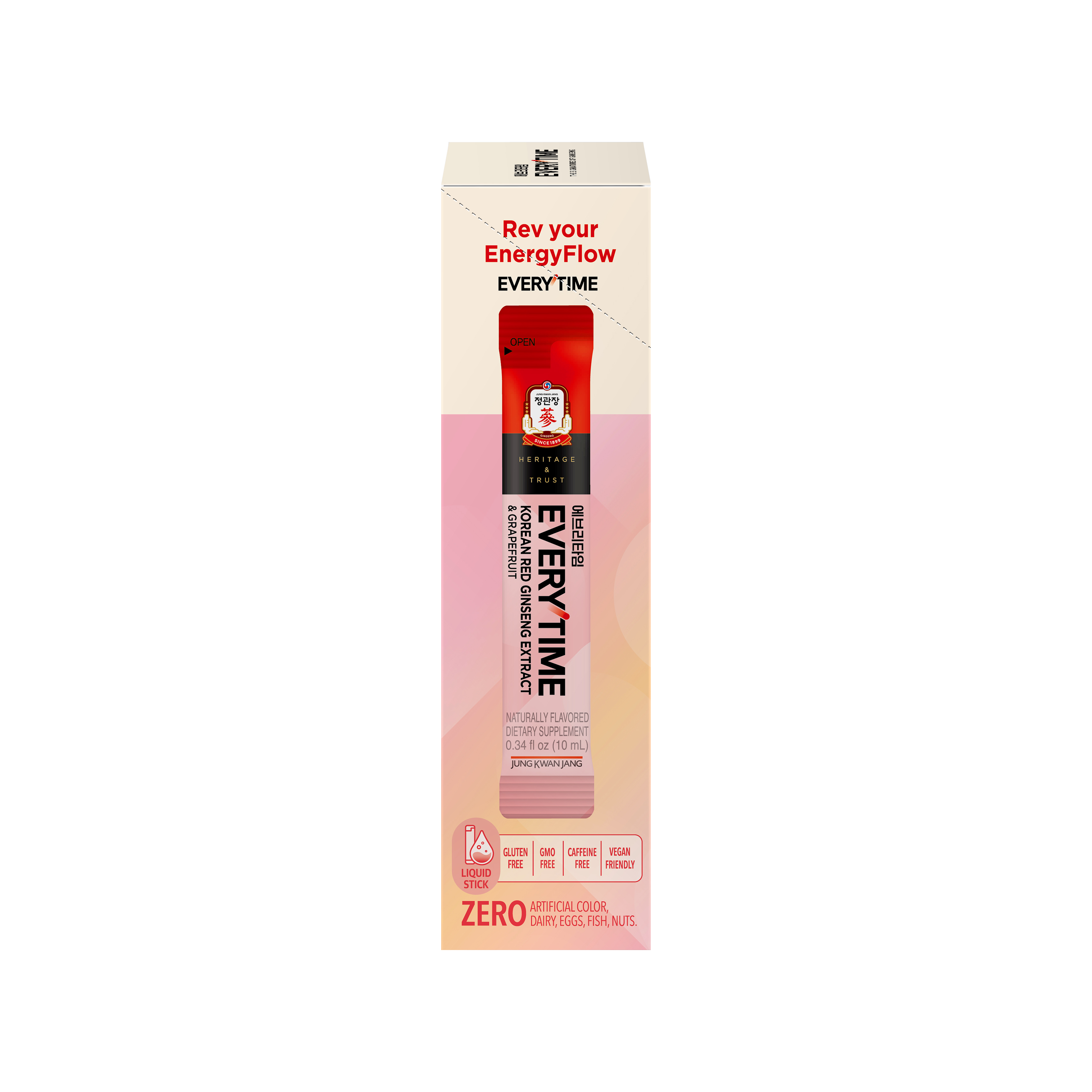 JUNG KWAN JANG Korean Red Ginseng & Grapefruit 0.34 fl. oz.(10ml) x 10ea - Image 4 of 5