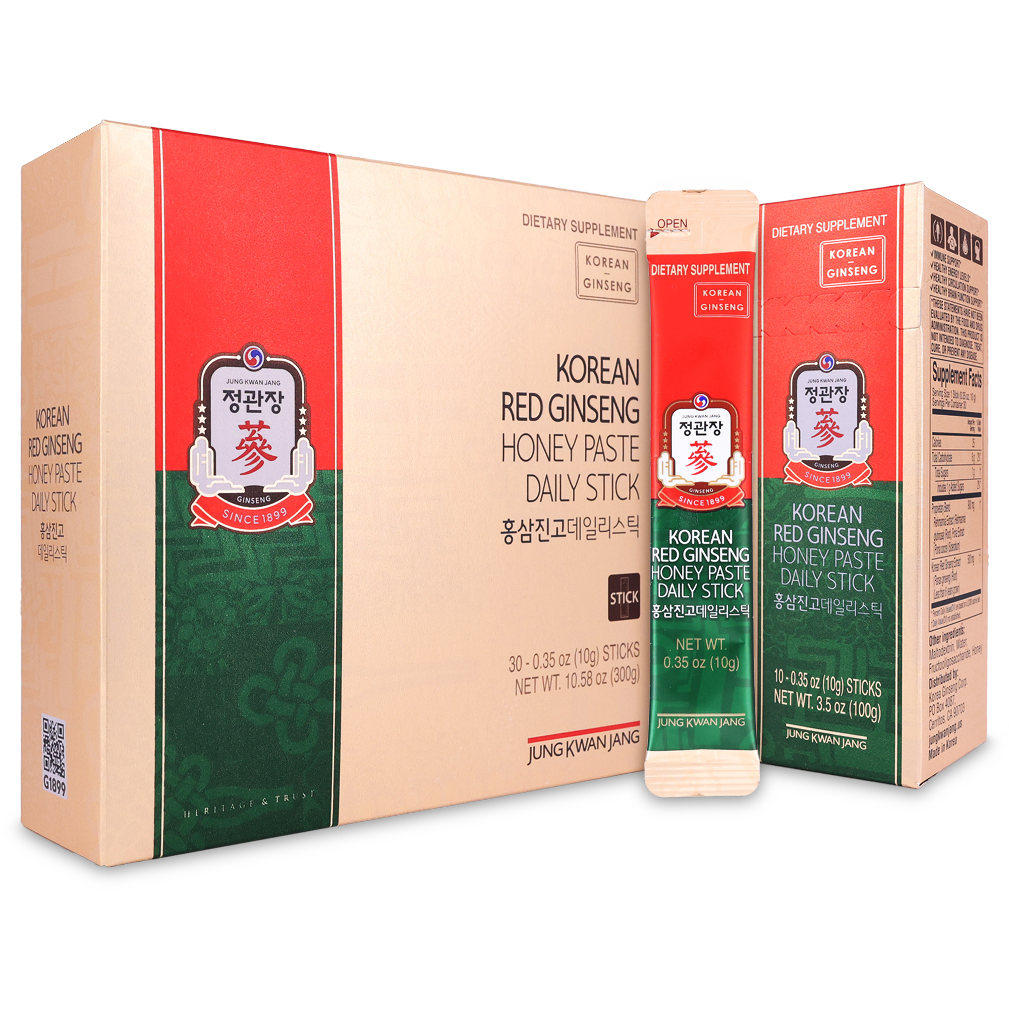 JUNG KWAN JANG Ginseng Honey Paste Daily Stick 0.35 oz.(10g) x 30ea - Image 2 of 3