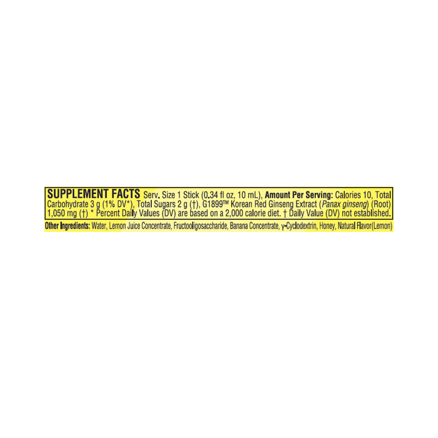 JUNG KWAN JANG Korean Red Ginseng & Lemon 0.34 fl. oz.(10ml) - Image 2 of 2