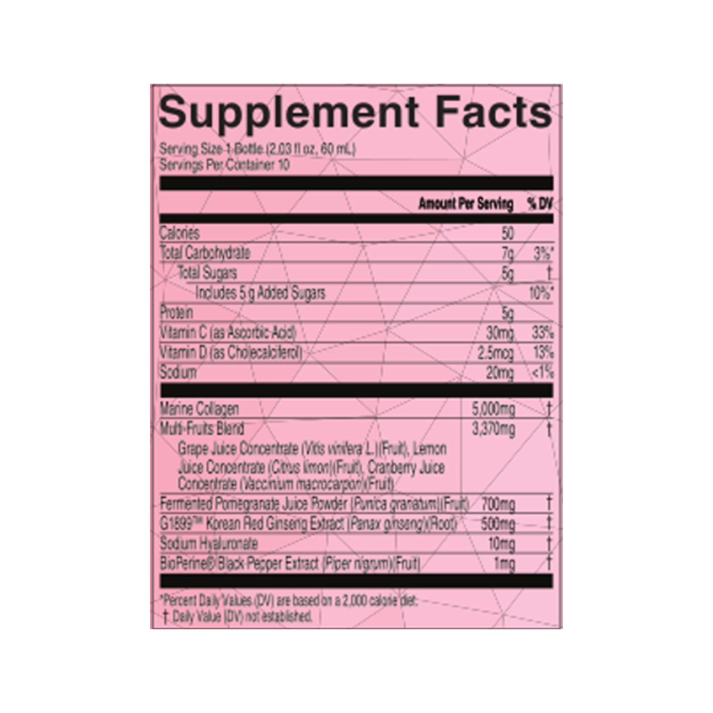 JUNG KWAN JANG Adapto Collagen Immune Support 2.03 fl. oz.(60ml) x 10ea - Image 2 of 2
