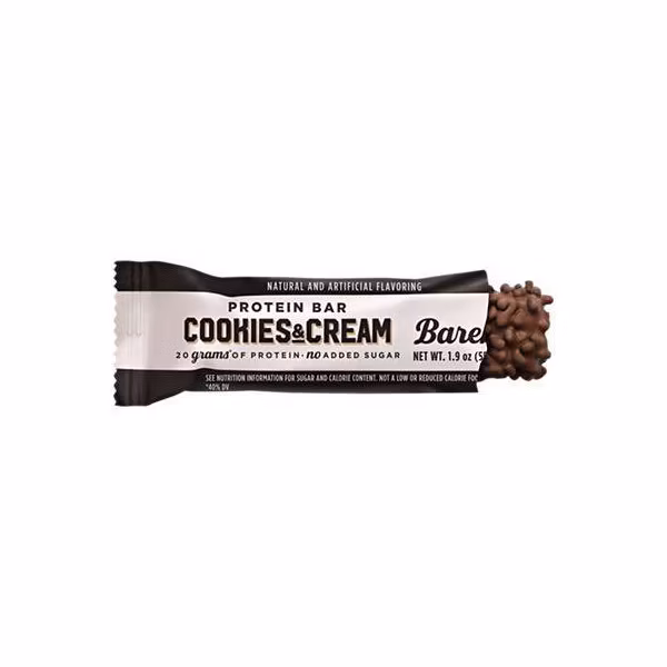 BAREBELL Protein Bar Cookies & Cream Net Wt 1.9 oz.(55g)