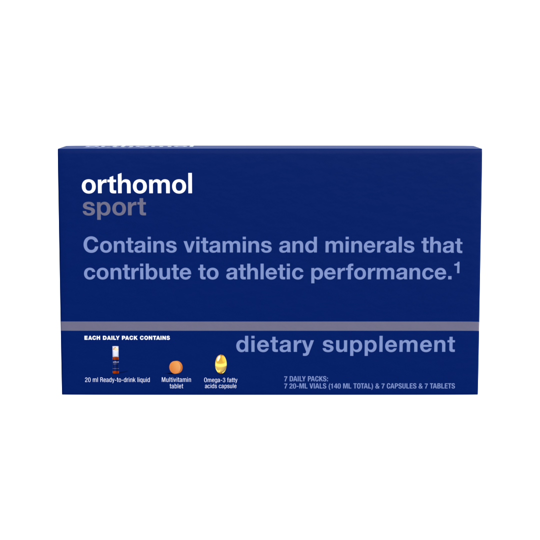 orthomol Sport - Advanced Sports Nutrition With Essential Vitamins, Minerals, Omega-3, CoQ10 & L-carnitine (7-day supply) - Image 2 of 3