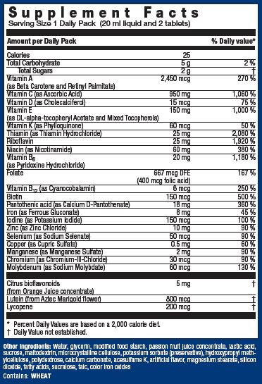 Orthomol Daily Immun Support Single Vial 0.68 fl. oz. (20ml) - Image 2 of 2
