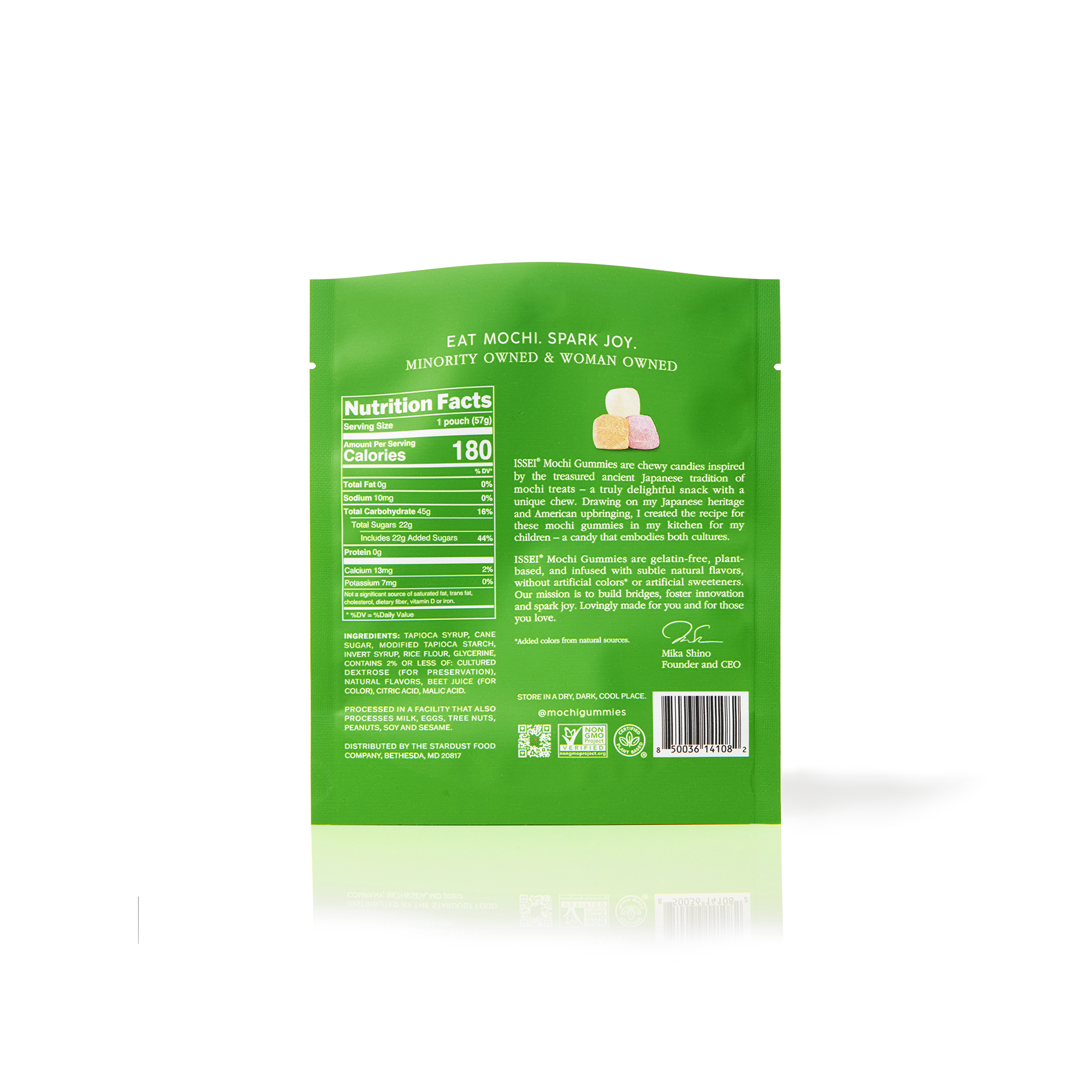 [3flavors] Issei Sour Watermelon Mochi Gummies 2 oz.(57 g) - Image 2 of 6