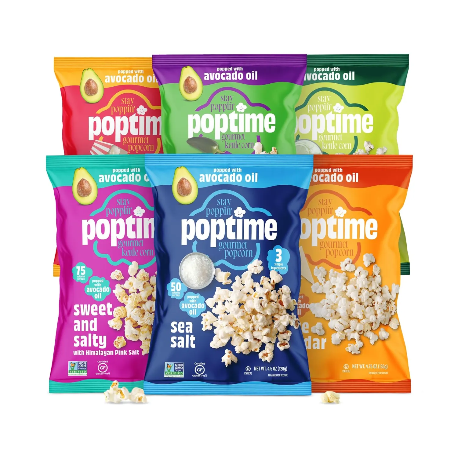 POPTIME [6flavors] POPTIME Popcorn