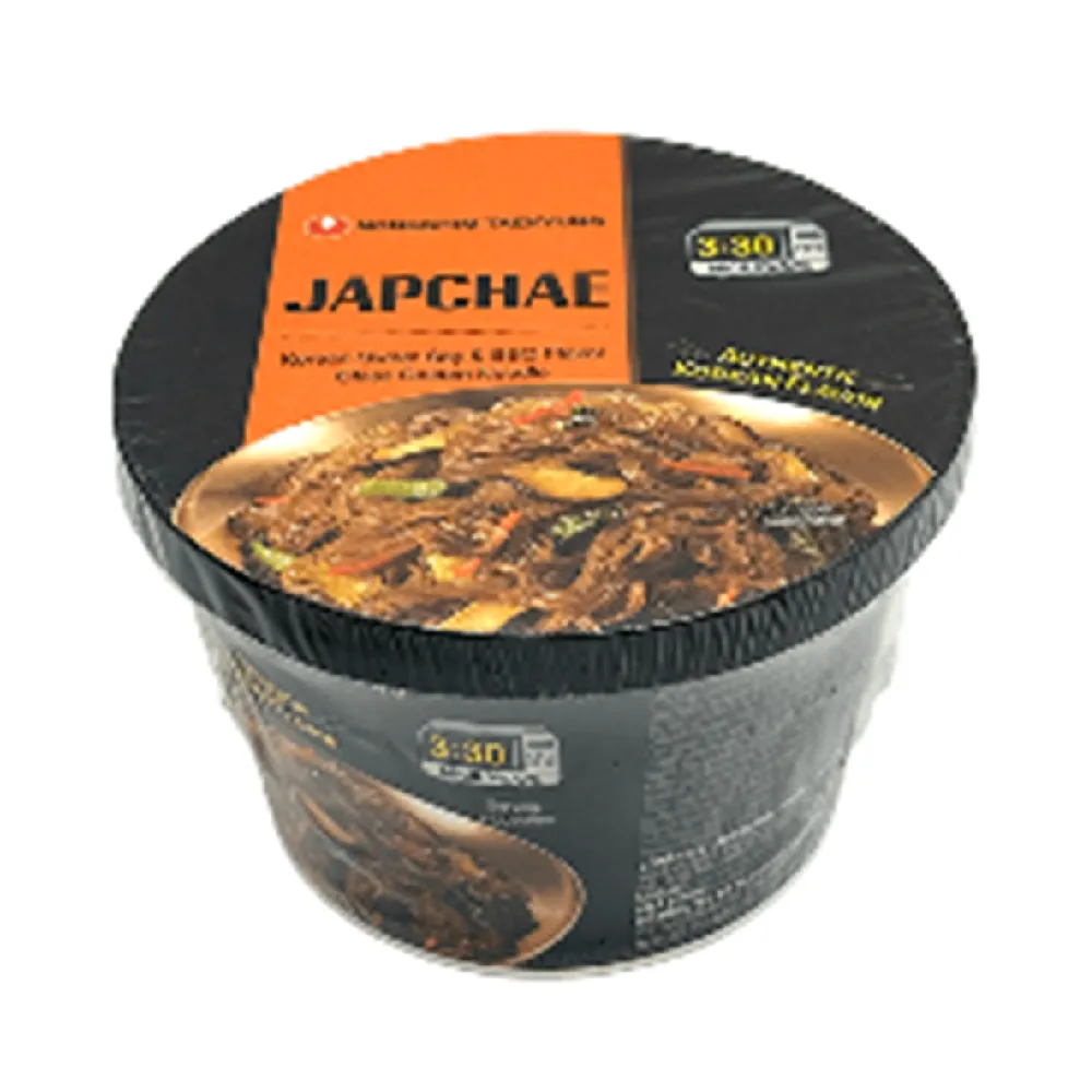 Nongshim Japchae Korean Sweet Soy & Bbq Flavor Glass Golden Noodle 3.63 oz.(103g)