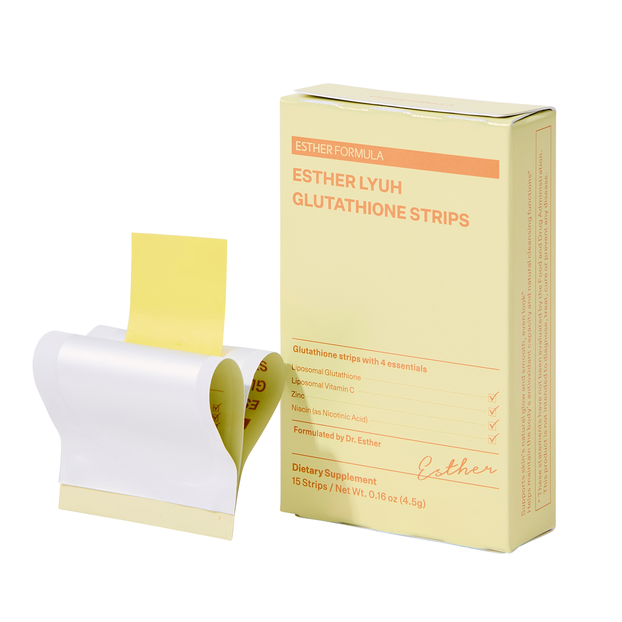 ESTHER FORMULA Esther Lyuh Glutathione Strips 0.01 oz.(0.3g) x 15ea