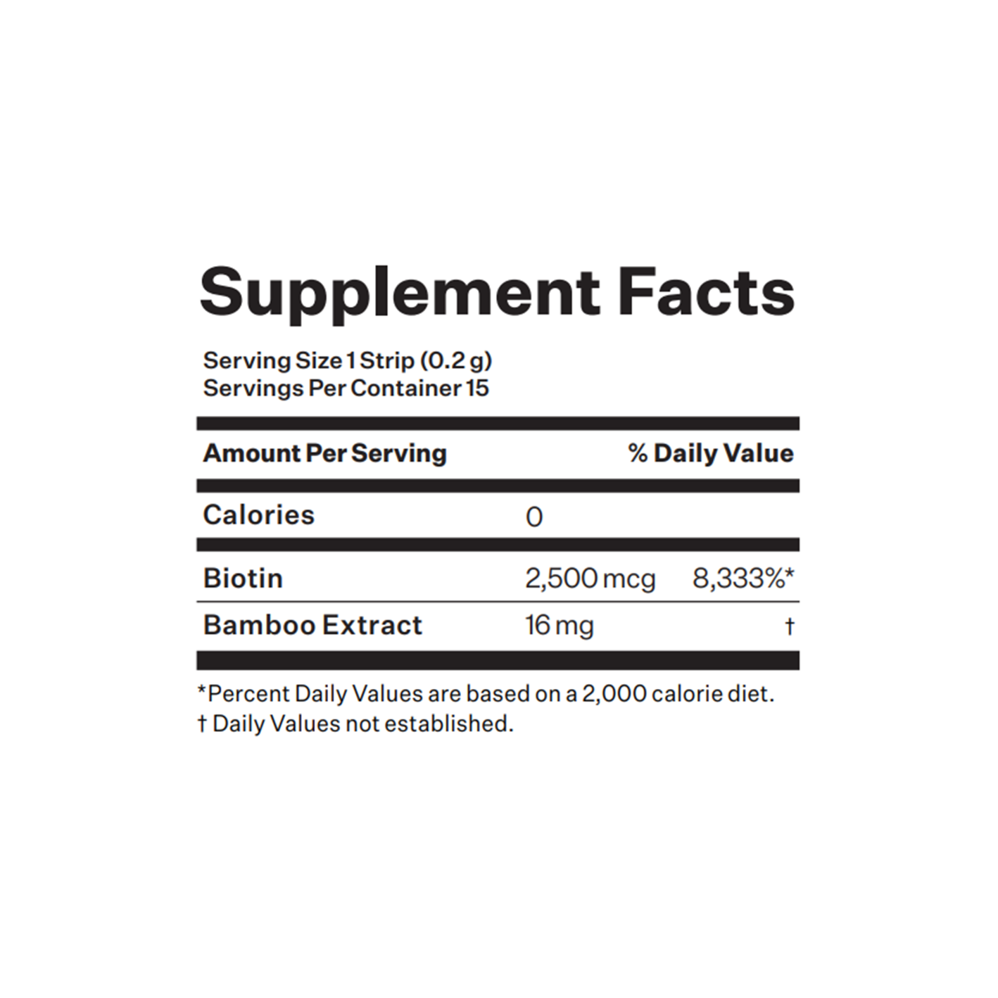 ESTHER FORMULA Esther Lyuh Biotin Strips 0.007 oz.(0.2g) x 15ea - Image 2 of 2