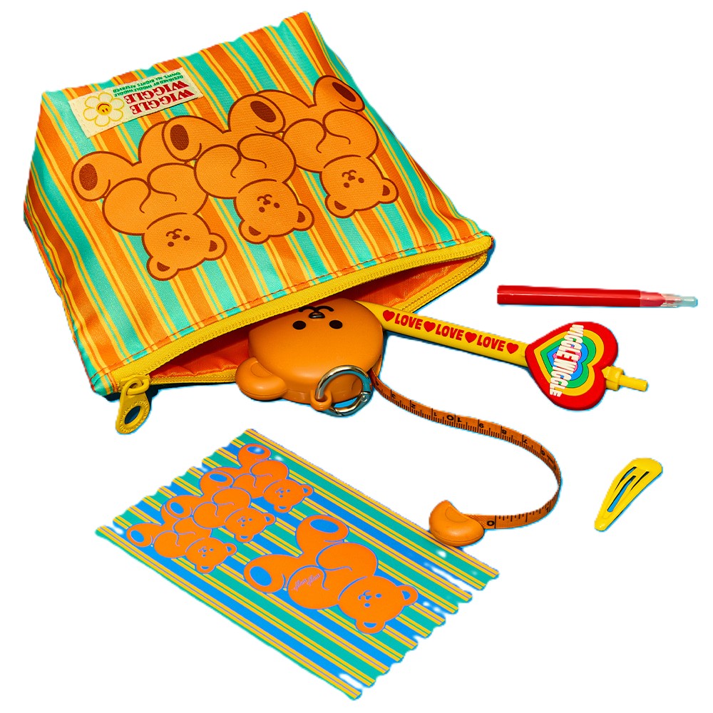 [3types] wiggle wiggle Pattern Pouch - Image 2 of 3