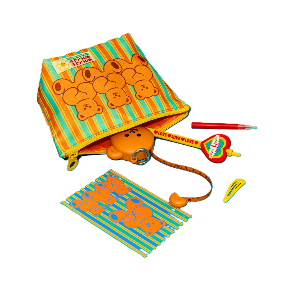 [4types] wiggle wiggle Pattern Pouch - Image 2 of 3