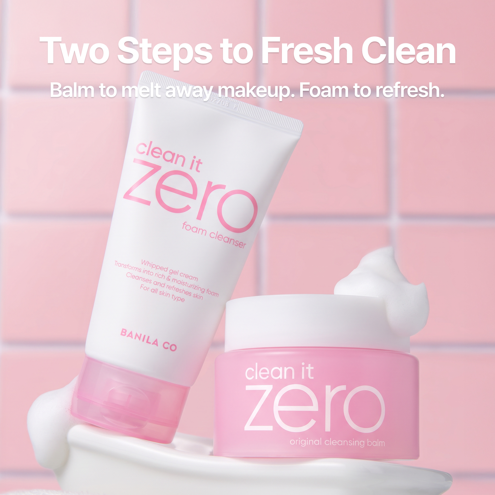 BANILA CO Clean it Zero Day & Night Cleansing Duo Set (Cleansing Balm 1.69 oz.(50ml) + Foam Cleanser 5.07 oz.(150ml)) - Image 5 of 12