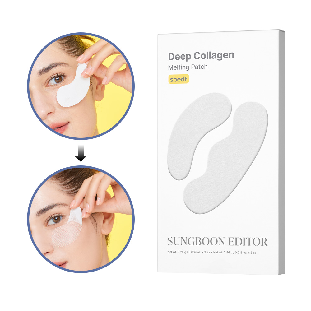 SUNGBOON EDITOR Deep Collagen Melting Patch 6 Patches (0.009 oz.(0.28g) x3 + 0.016 oz. (0.46) x3) - Image 3 of 3