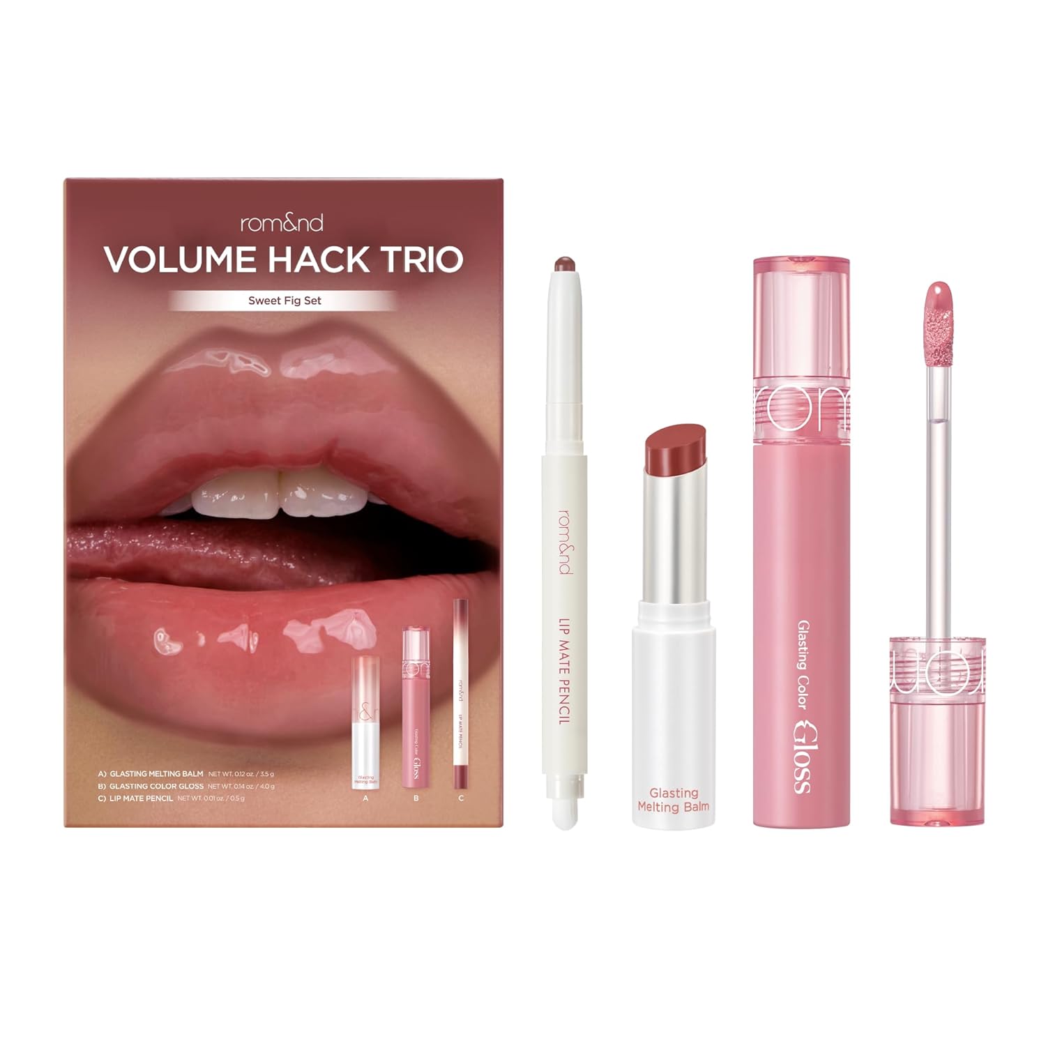 rom&nd Volume Hack Trio Sweet Fig Set 0.28 oz.(8.0g)