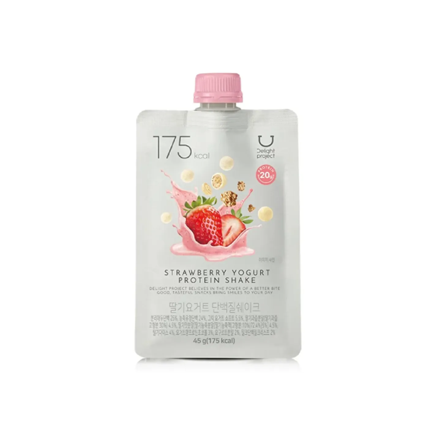 DELIGHT PROJECT Strawberry Yogurt Protien Shake 1.58 oz.(45g)