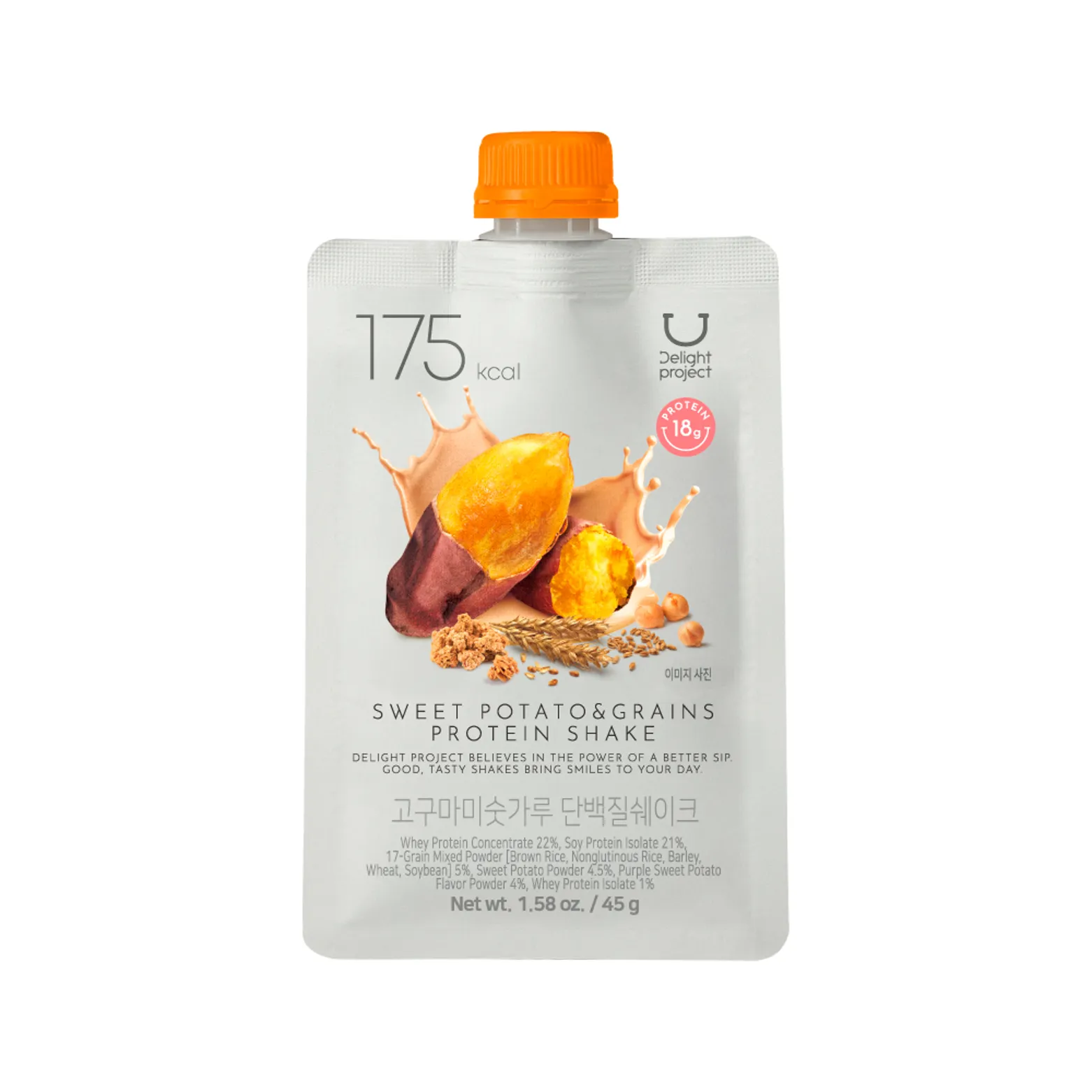DELIGHT PROJECT Sweet Potato & Grains Protein Shake 1.58 oz.(45g)