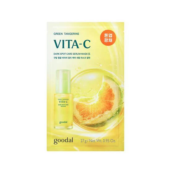 GOODAL Green Tangerine Vita C Dark Spot Care Serum Mask Alpha 0.95 oz.(27g) x 5ea