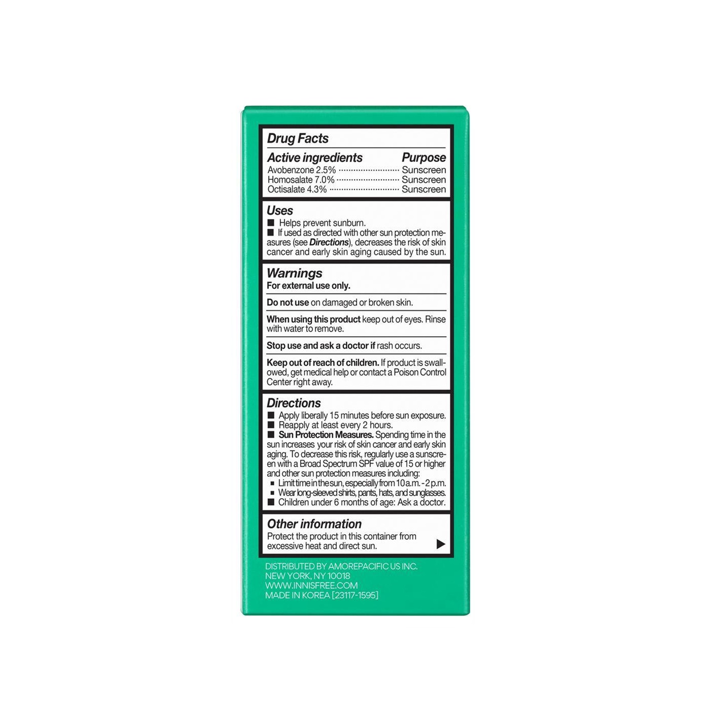 innisfree Daily UV Defense Sunscreen Lotion SPF50 0.84 fl. oz.(25ml) - Image 2 of 2