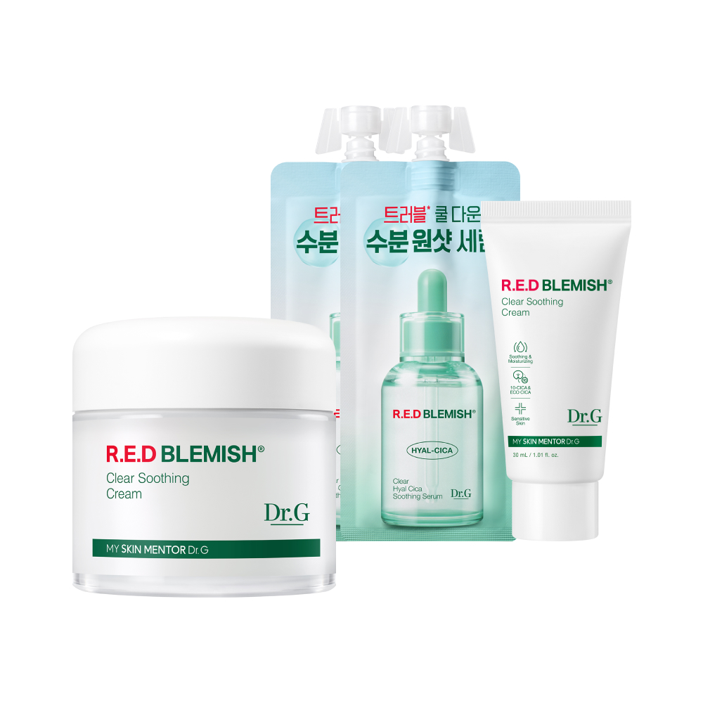 Dr.G R.E.D Blemish Clear Soothing Cream Set : Cream 2.37 fl. oz.(70ml) + Cream 1.01 fl. oz.(30ml) + Serum 0.68 fl. oz.(20ml) - Image 2 of 2