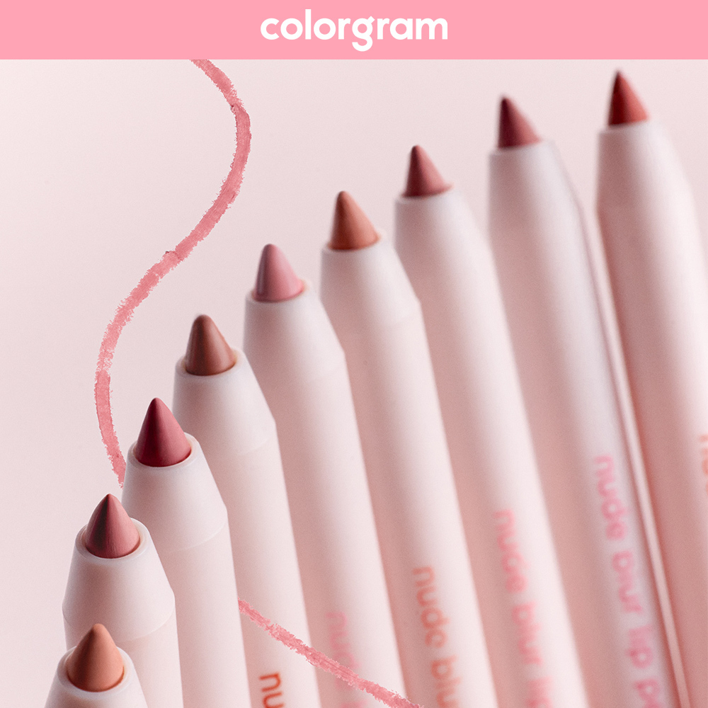 COLORGRAM Nude Blur Lip Pencil 01 Salmon Beige 0.01 oz.(0.4g)