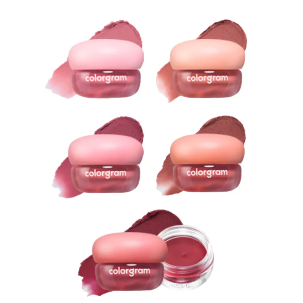 [3colors] COLORGRAM Tintin Dory Blur Jam 0.12 oz.(3.5g) + Chestnut Keyring